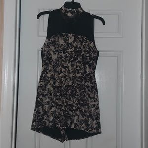 Sleeveless Turtleneck Romper